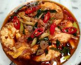 Foto langkah ke 3 dari resep 444.Telor Ceplok Kuah Kecap.