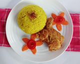 Foto langkah ke 4 dari resep Nasi Kuning Ayam Crispy.