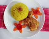 Foto langkah ke 4 dari resep Nasi Kuning Ayam Crispy.