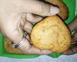 A picture of step 7 of Amaranth (Rajgira) cake with apricots & orange zest.