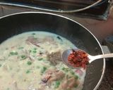 A picture of step 7 of White sauce pasta.