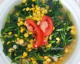 Foto langkah ke 4 dari resep Sup bayam jagung.