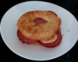 A picture of step 5 of My Ulster Fry Bagel boiled Duck Egg.