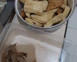 Foto langkah ke 1 dari resep Semur Tempe Tahu Udang Bumbu Bali.