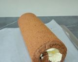 Hình bước làm 4 của món Bánh khúc cây Noel (Yule Log cake)