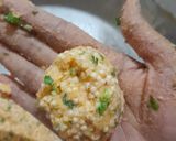 A picture of step 2 of Sabudana vada or cutlet.