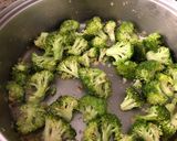 A picture of step 4 of Alfredo Pasta (Version 2 with Shrimp and Broccoli).