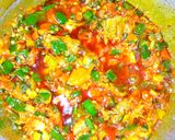A picture of step 4 of Sinasir with vegetables stew.