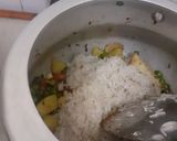 A picture of step 3 of Vegetable Pulao.