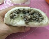 Hình bước làm 7 của món Bánh bao nhân mặn làm 2 cách bằng bột pha sẵn và bột mì đa đụng