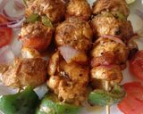A picture of step 7 of Chicken Shashlik (Malai Boti) 🍢🍢🍢.