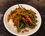 A picture of step 7 of Stir Fry Green Bean Carrots and Ground Beef (With Gochujang Paste).