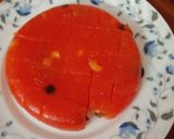 A picture of step 7 of Karachi Halwa.