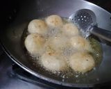 A picture of step 10 of Sooji litti.