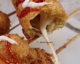 Foto langkah ke 9 dari resep Corndog Mozzarella Sosis.