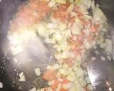 A picture of step 3 of Shrimp tacos with home-made guacamole and fresh cream sauce.