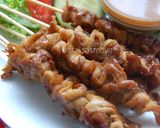 Foto langkah ke 5 dari resep Sate Jamur Saos Kacang, yummy.