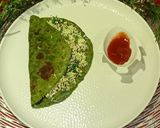 A picture of step 7 of Palak Paneer Paratha.