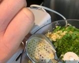 A picture of step 5 of Herby falafel - lightly fried then oven baked 🧆.