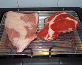Foto del paso 1 de la receta: Entrecotte y secreto con patatas
