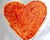 รูปขั้นตอนการทำที่ 2 ของ พิซซ่าสื่อรัก ❤ เปปเปอร์โรนีพิซซ่า🍕สื่อรัก ❤/ พิซซ่า ❤ หัวใจ /พิซซ่าวาเลนไทน์  (โฮมเมดพิซซ่าแป้งบาง)