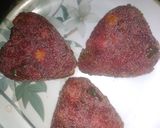 A picture of step 11 of Beetroot heart Patti.