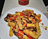 A picture of step 4 of Onepot matoke and chicken#foodphotographychallenge.