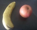 A picture of step 1 of Apple Banana Shake.