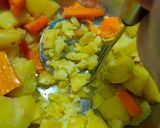 A picture of step 2 of Breadvada or Aloo bonda.