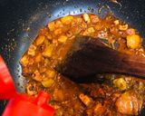 A picture of step 5 of Masala Pasta.