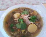 Foto del paso 4 de la receta: Sopa de lentejas estilo asiática con pollo y shiitake
