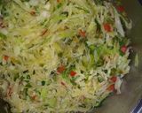A picture of step 4 of Chilli peppered cabbage.