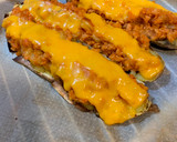 Foto del paso 5 de la receta: Boniatos rellenos de boloñesa de Soja y cheddar