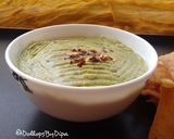 A picture of step 4 of Green garbanzo hummus.