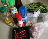 รูปขั้นตอนการทำที่ 1 ของ ผัดผักบุ้งหมูสับ