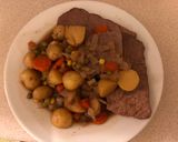A picture of step 10 of Slow cooker Sunday meal.