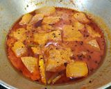 A picture of step 9 of Dahi ki Lauki.
