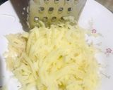 A picture of step 2 of Aloo Laccha.