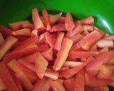 A picture of step 1 of Chatpati Carrot Pickle.