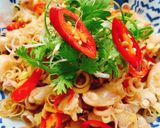 Hình bước làm 7 của món Sụn Gà Xào Sả Ớt
