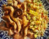 Foto del paso 4 de la receta: Cerdo al estilo mu shu con arroz frito