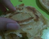 Foto langkah ke 6 dari resep Roti Mariam tanpa minyak, rendam hanya 1 jam bisa berlapis.