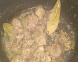 A picture of step 2 of Mutton Pulao.