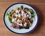 Foto del paso 6 de la receta Ensalada de garbanzos con boniato y salsa de yogurt