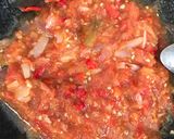 Foto langkah ke 9 dari resep Bubur Manado dan Ikan Asin dan Sambal Tomat.