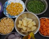 A picture of step 1 of Healthy Pulao.