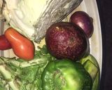 A picture of step 1 of Avocado salad🥑🥬🥒🥗🥙.