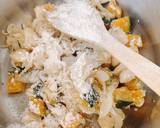 Cheesy white sauce gratin with chicken and kabocha recipe step 5 photo