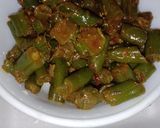 A picture of step 3 of Beans masala.