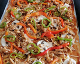 Foto del paso 8 de la receta: Pizza vegetariana de bocaditos de heura con salsa barbacoa